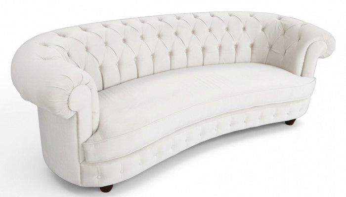 Chesterfield 3-Seater Designer Upholstered Sofa Sofa Canapés Canapés Tissu Nouveau