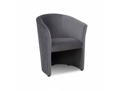 Fauteuil Club Lounge Design Fauteuil d'appoint Rembourrage canapé 1 place TV Noir