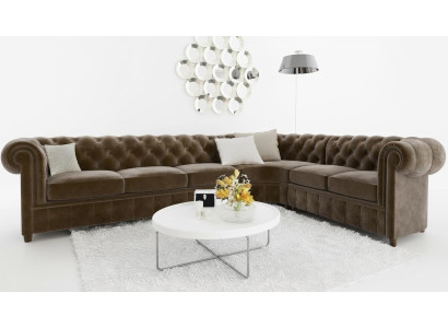 Canapé Chesterfield Paysage vivant Canapé d'angle Suite Canapé d'angle Suite d'angle
