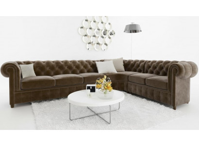 Canapé Chesterfield Paysage vivant Canapé d'angle Suite Canapé d'angle Suite d'angle