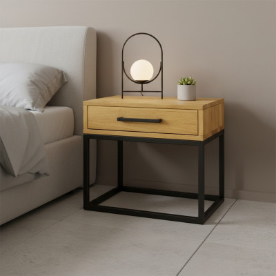 Table de chevet Table de nuit Commode Table d'appoint Console Bois Métal Consoles nouveau