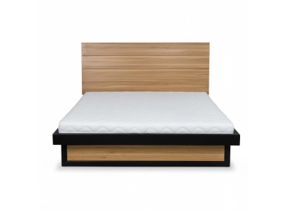 Lits mezzanine en bois massif de 140x200cm Mobilier de chambre en bois massif Lit en chêne métallique