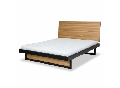 Lit en bois Lit Double en bois massif 160x200cm Chambre Lit en bois massif