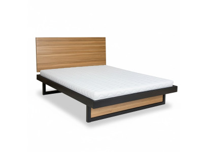 Lits en bois véritable pour deux personnes en bois massif 180x200cm Chambre à coucher Lit en bois massif