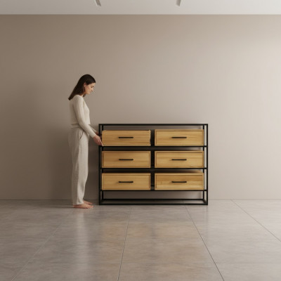 Conception Commode Armoires Étagère Bois Authentique Side Low Board