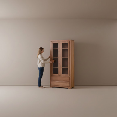 Vitrine classique Armoire de présentation Vitrine Vitrines Vitrines en verre nouvelles