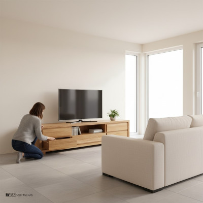 Ensemble télé-cabinet télé buffet commode côté bas étagère armoire luxueuse pour le salon