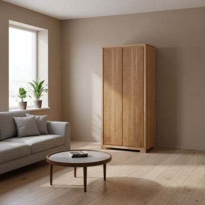 Armoire Chambre à coucher Conception de garde-robe Armoires de luxe Étagère Bois Massif neuf