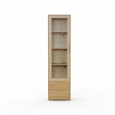 Vitrine solide Véritable article artisanal Armoire en bois massif Armoires en bois Vitrines en verre