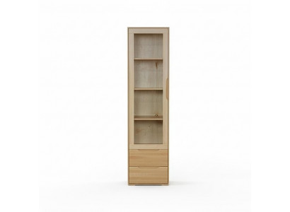 Vitrine solide Véritable article artisanal Armoire en bois massif Armoires en bois Vitrines en verre