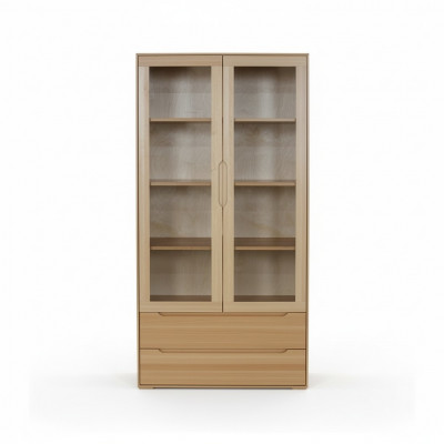Vitrine de présentation de garde-robe classique en bois massif fait main Armoires en bois.