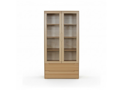 Vitrine de présentation de garde-robe classique en bois massif fait main Armoires en bois.