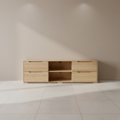 TV-Schrank Sideboard Holz Kommode Kommoden Wohnzimmer Schränke Massivmöbel 150cm