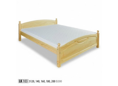 Lit en bois Lit en bois véritable Lits Chambre Hôtel 200x200 Style Mobilier Massif