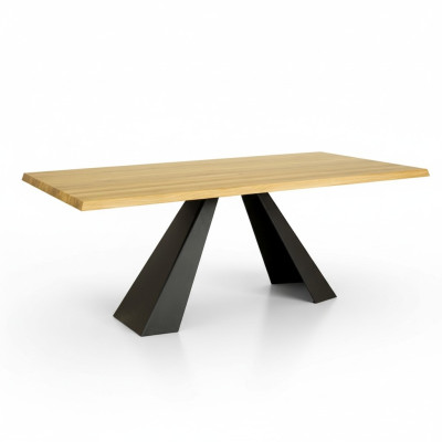 Table à manger Groupe de tables Salle à manger Salon Bois massif Mobilier Mobilier en bois Artisanat