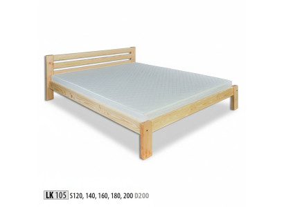 Lit en bois Cadre de lattes Lit double Bois massif Meubles en bois Meubles artisanaux 200*200 cm
