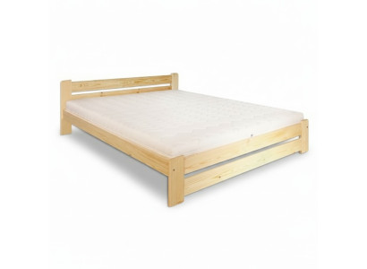 Lit en bois massif 200x200 Lit double en pin massif Vrai lit en bois massif VollWooden lit nouveau