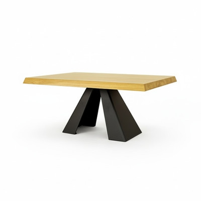 Conception X Jambes Table basse Pin Massif Véritable Bois Meubles Table d'Appoint Tables