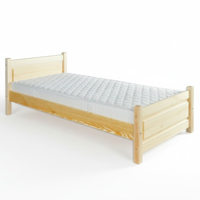 Lit en bois massif de qualité supérieure 100x200 lit simple lit senior fait à la main