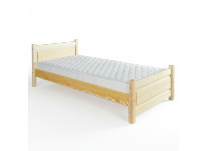 Lit en bois massif de qualité supérieure 100x200 lit simple lit senior fait à la main