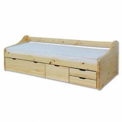 Lit en bois Lit en bois Véritables lits Chambre Hôtel 90x200 Style Mobilier massif