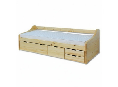 Lit en bois Lit en bois Véritables lits Chambre Hôtel 90x200 Style Mobilier massif