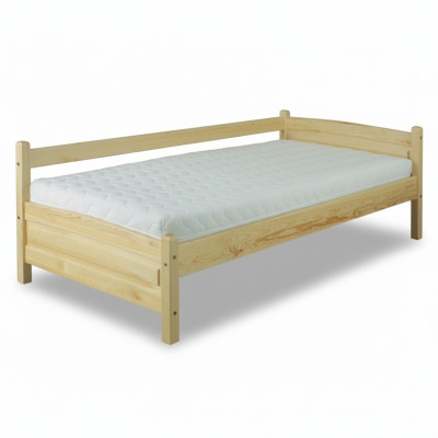 Lit en pin Massiv en bois Massiv 90x200 cadre de lit en bois massif artisanal lit d'invité neuf.