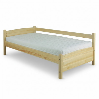 Lit en bois massif en pin Cadre de lit en bois 90x200 lit d'appoint en bois massif Artisanat neuf