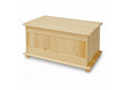 Boîte décorative en bois massif, meuble en bois, meuble en bois artisanal, coffret coffre en bois véritable 86x45cm