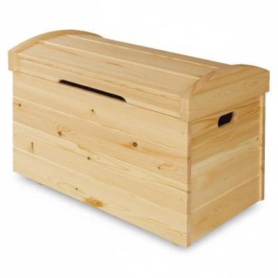 Boîte décorative en bois massif, meuble en bois fait à la main, coffret coffre en bois véritable 90x55cm