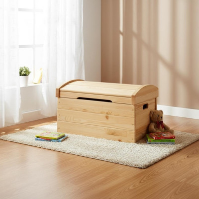 Boîte décorative meuble en bois massif meuble en bois artisanat coffre authentique 77x48cm