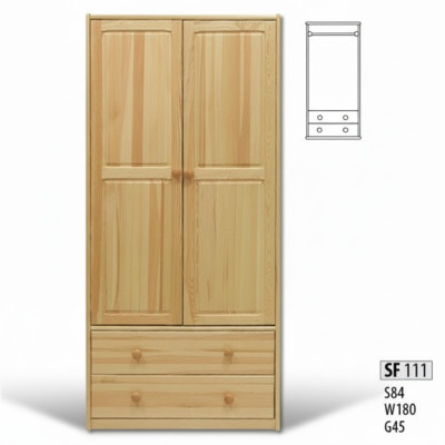Armoire Armoire en pin Armoire en bois massif Armoire de chambre solide Armoires nouvelles