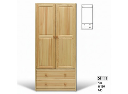 Armoire Armoire en pin Armoire en bois massif Armoire de chambre solide Armoires nouvelles