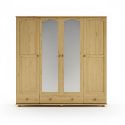 Armoire Chambre Bois Armoire en bois Massif Armoire en bois massif à 4 portes.