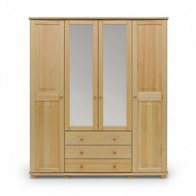 Armoires Armoire Murale 4 Portes Meubles en Bois Chambre à Coucher Nouveau
