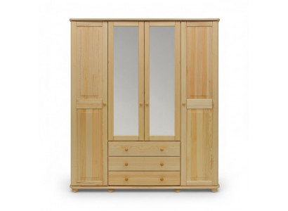 Armoires Armoire Murale 4 Portes Meubles en Bois Chambre à Coucher Nouveau