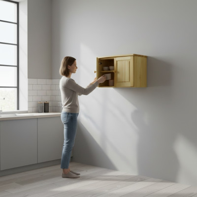 Pine attachment Armoire extension en bois fait main Bois Bois véritable
