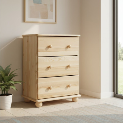 Table de chevet design Chevet Commode Bois massif Meubles en bois Meubles Fait main Nouveau