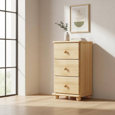 Table de chevet solide Commode Table de nuit Table de nuit Meuble en bois artisanal