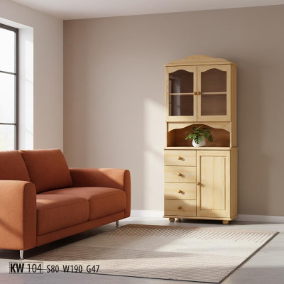 Armoire de cuisine en bois massif Buffet Armoire Bahut Armoire de service Meubles massifs artisanat Armoires d'exposition