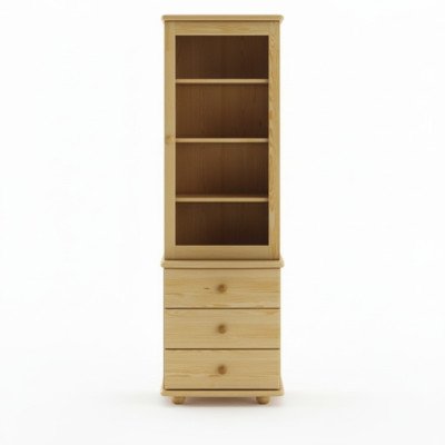 Vitrine Salon Meubles Bois Vitrines Verre Armoire Étagère Buffet nouveau Massif