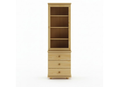 Vitrine Salon Meubles Bois Vitrines Verre Armoire Étagère Buffet nouveau Massif
