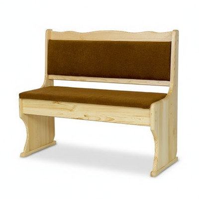 Banquette en bois de 100 cm en bois de pin massif pour tabouret de cuisine en bois massif
