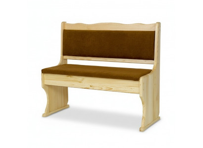 Banquette en bois de 100 cm en bois de pin massif pour tabouret de cuisine en bois massif