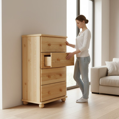 Armoire Commode Design Lowboard Buffet en bois Commode Buffet