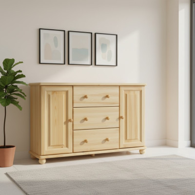 Coffre solide Commode Buffets Commode Bois massif Armoires neuves Meuble de buffet Armoire