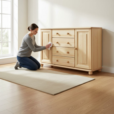 Commode Commode en bois massif Bahut Armoires en bois massif Armoires neuves Meubles Armoire