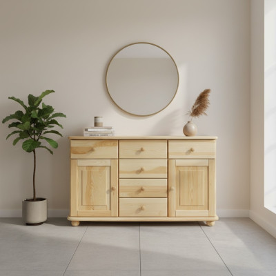 Coffre solide en vrai bois Armoires neuves Buffet Meubles Commodes Armoire Buffet