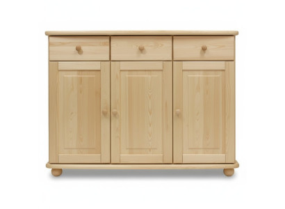 Sideboard Buffet Commode Pin Massif Salon massif Bois massif Bois