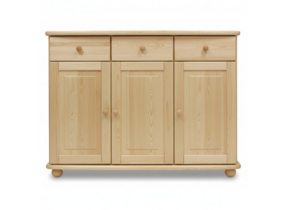 Sideboard Buffet Commode Pin Massif Salon massif Bois massif Bois